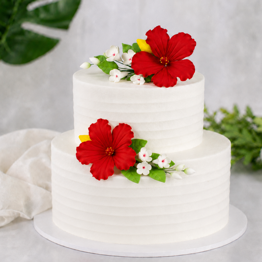 Red Hawaiian Hibiscus Spray