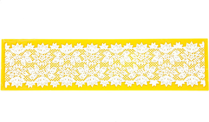 Water Lily Blossom Silicone Lace Mat for Cakes, by Global Sugar Art