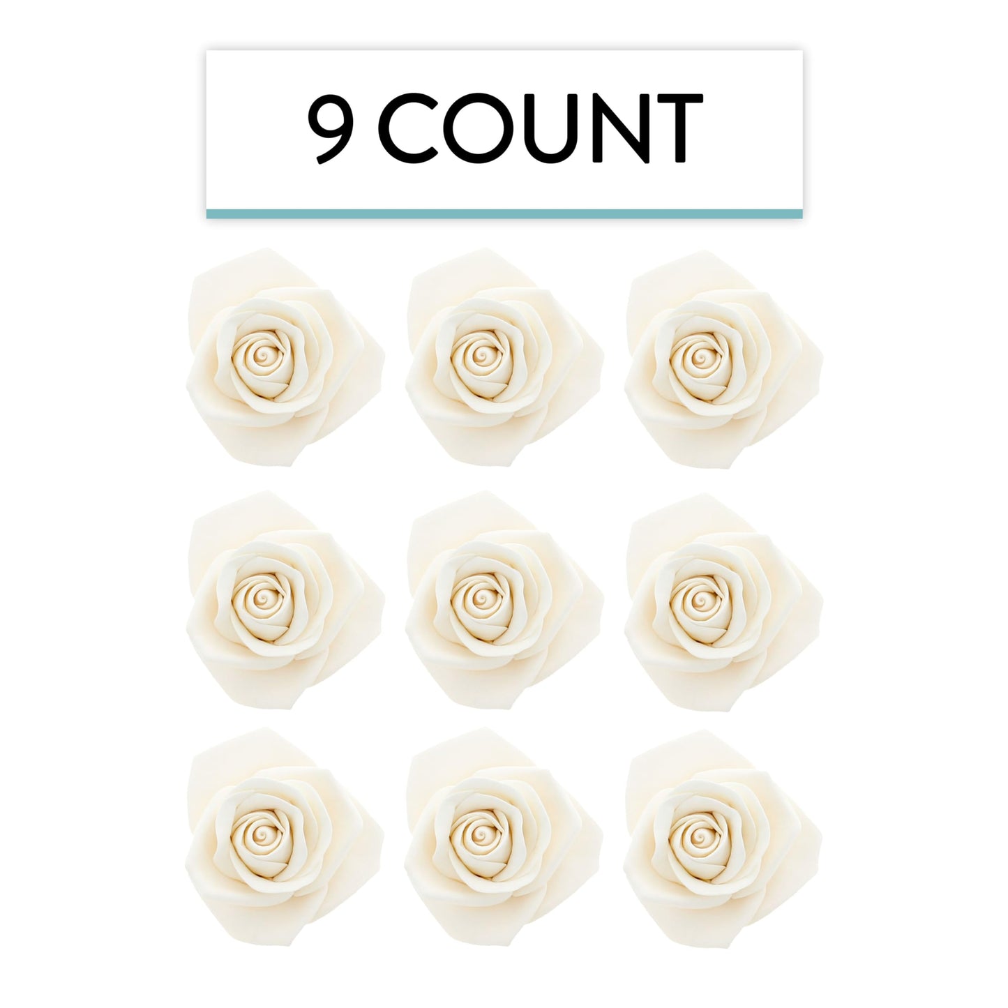 White Peace Rose, 3-inch