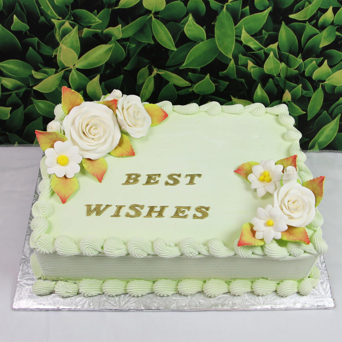 Rose and Blossom Set, Sugar Flowers for Cakes, by Global Sugar Art, White Roses and Blossoms