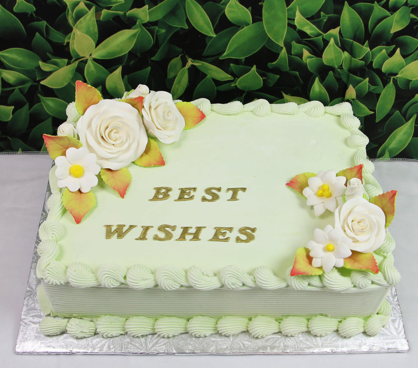 Rose and Blossom Set, Sugar Flowers for Cakes, by Global Sugar Art, White Roses and Blossoms
