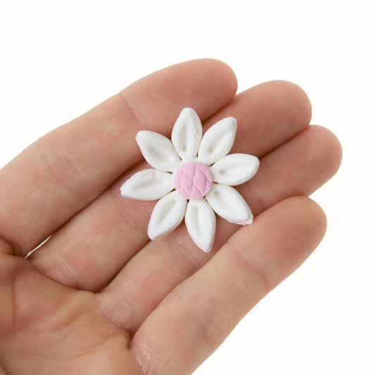 Edible Daisies, Pink Centers, 1-inch