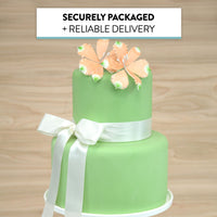 Global Sugar Art Orange Alstroemeria Sugar Cake Flowers by Chef Alan Tetreault, 3 Count