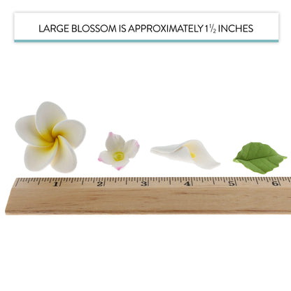 Tropical Flowers with Leaves Kit, 36 Count