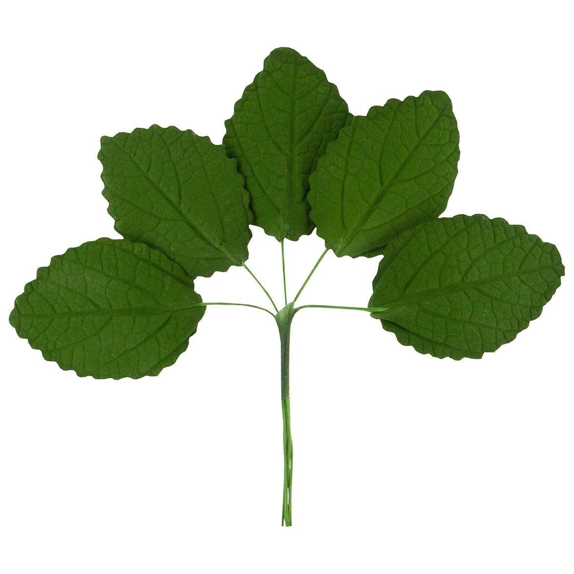 Hydrangea Leaves, Gum Paste Cake Decorations by Global Sugar Art, Green, Multiple Sizes