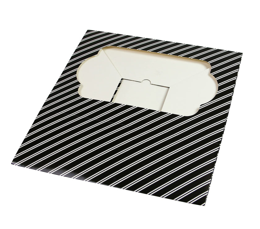 Global Sugar Art Quarter Sheet Cake & Cupcake Box with Window and Cupcake Insert, Auto-Popup, 14 x 10 x 4 Inches, 5 Count