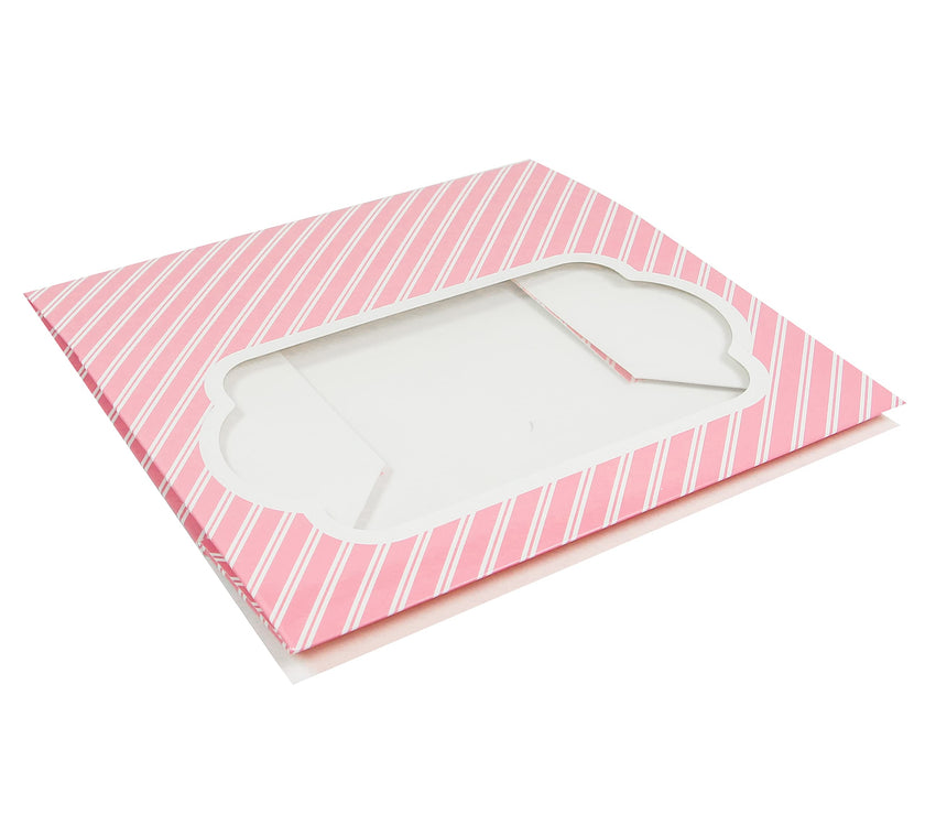 Global Sugar Art Auto-Popup 1/8 Sheet Box with Window, 10 x 7 x 4 Inches