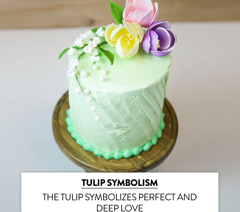 Tulip Sugar Flower Cake Decorations, by Global Sugar Art