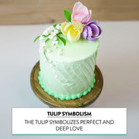 Tulip Sugar Flower Cake Decorations, by Global Sugar Art