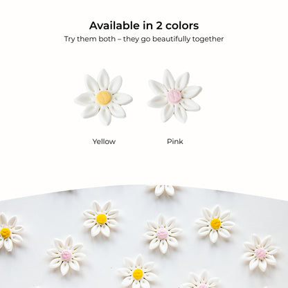 Edible Daisies, Pink Centers, 1-inch