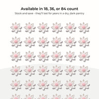 Edible Daisy Cake Decorations, White and Pink Sugar Flowers, Unwired 1 Inch, Daisy Cupcake Toppers, Edible Flowers Cake Decorations by Chef Alan Tetreault, Global Sugar Art