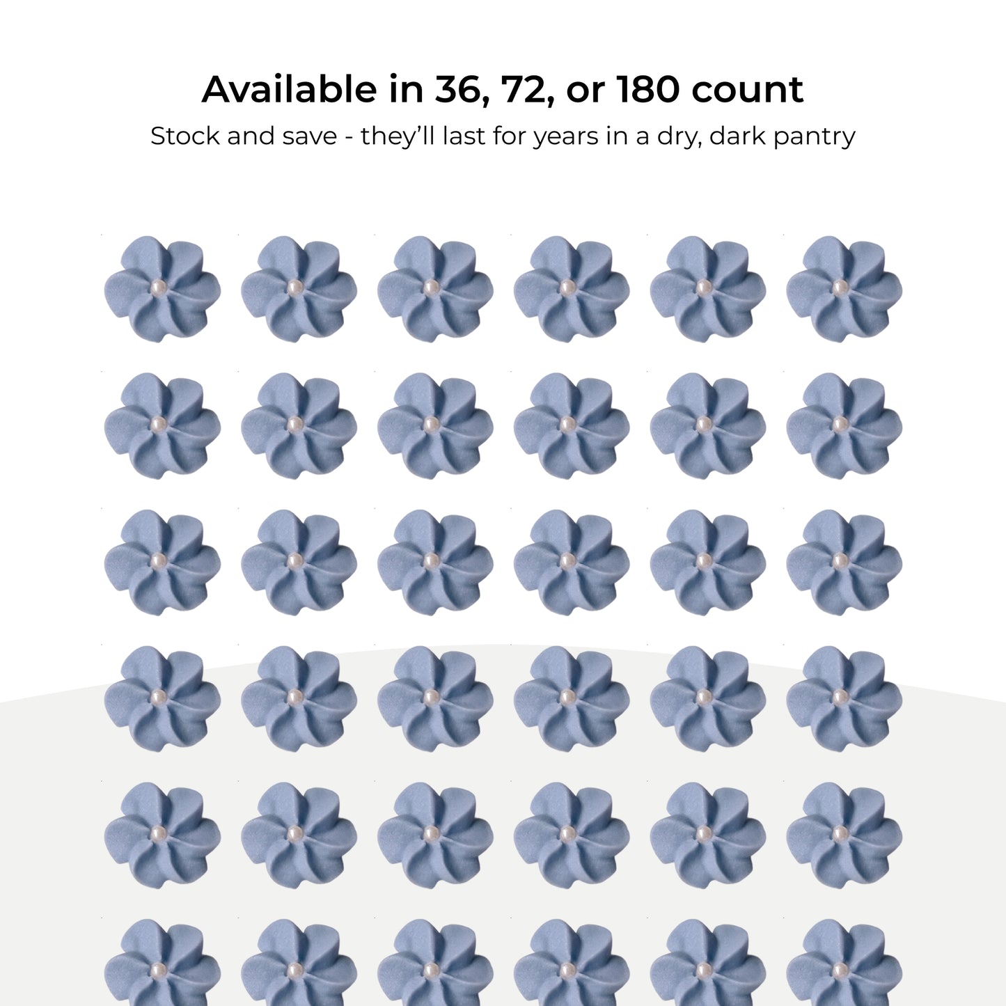 Mini Purple Edible Flowers with Pearls