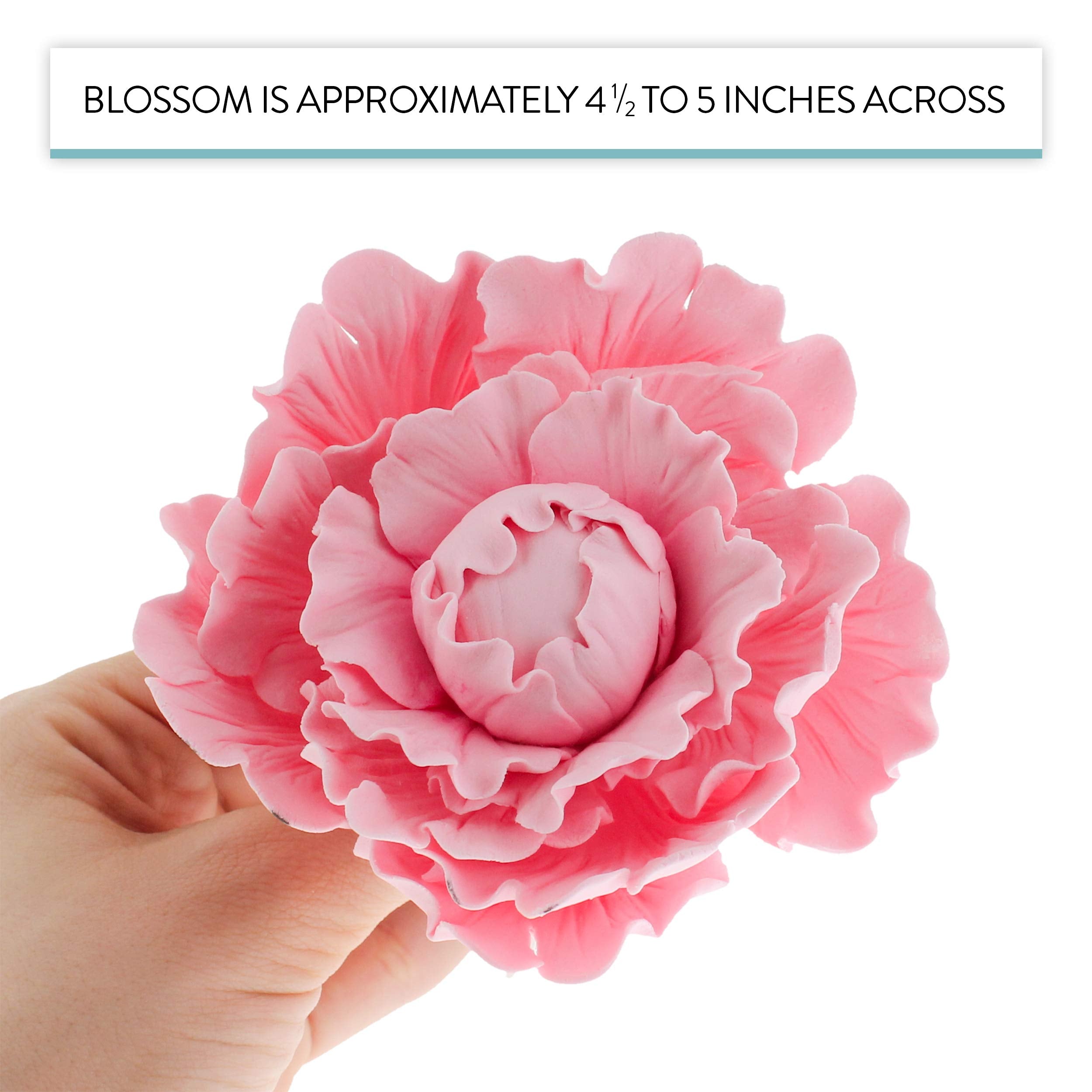 Premium Peony Sugar Flower by Global Sugar Art, Pink