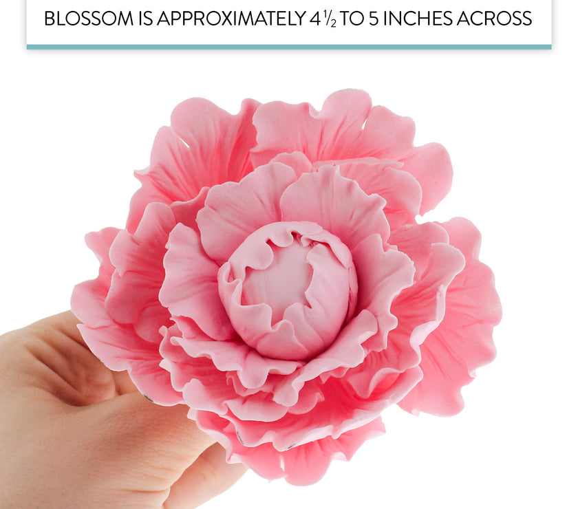 Premium Peony Sugar Flower by Global Sugar Art, Pink