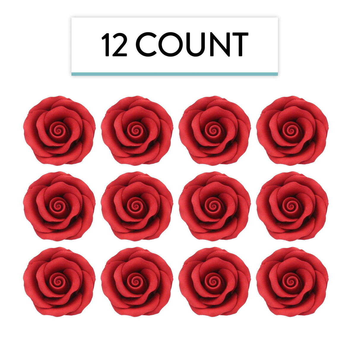 Premium Roses for Decorating Cakes and Cupcakes, by Global Sugar Art, Medium, Lavender Pink Yellow Peach