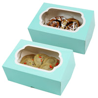 Global Sugar Art Auto-Popup Cupcake Box Muffin Box with Insert and Window, 10 x 7 x 4 Inches