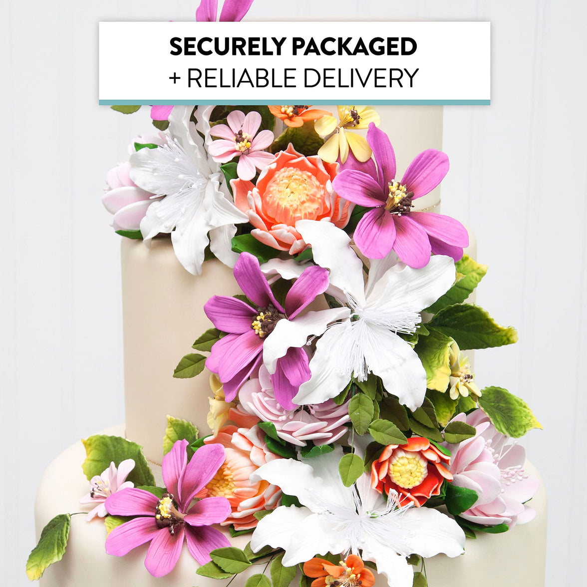 Global Sugar Art Cosmos Sugar Cake Flowers, Pink, Large, 3 Count by Chef Alan Tetreault