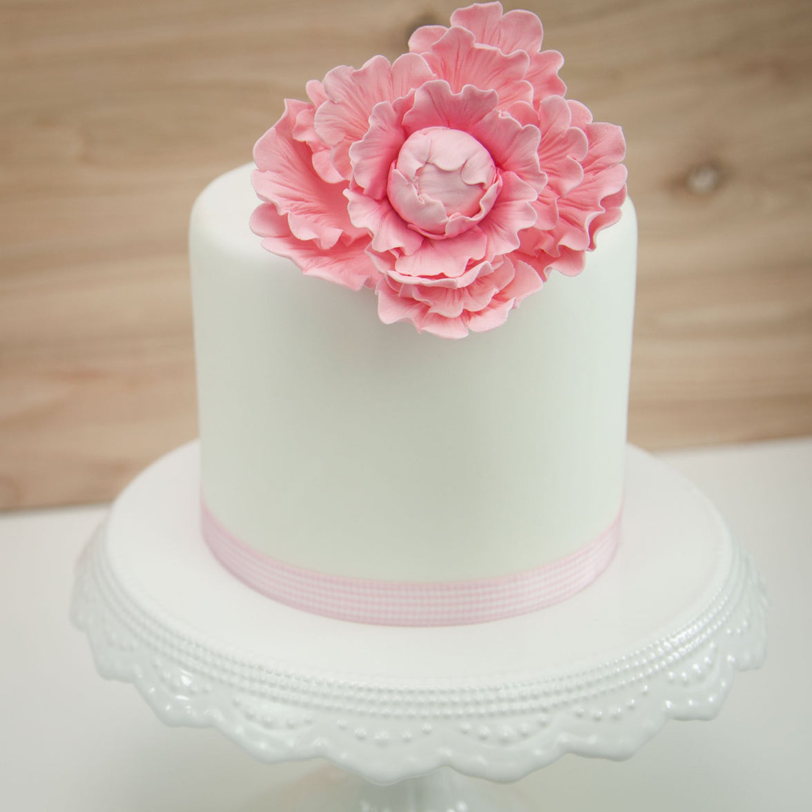 Premium Peony Sugar Flower by Global Sugar Art, Pink