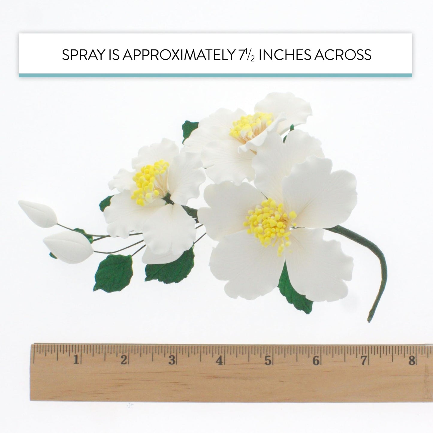 White Camellia Orchid Spray