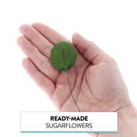 Hydrangea Leaves, Gum Paste Cake Decorations by Global Sugar Art, Green, Multiple Sizes