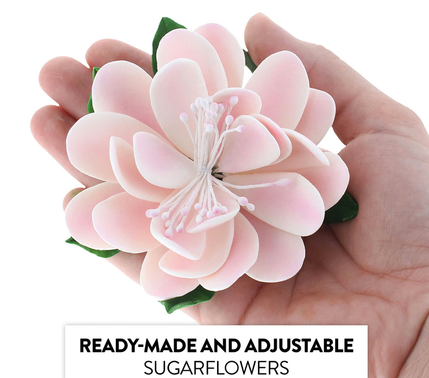 Protea Sugar Cake Flowers by Global Sugar Art, Medium Pink. 3 Count