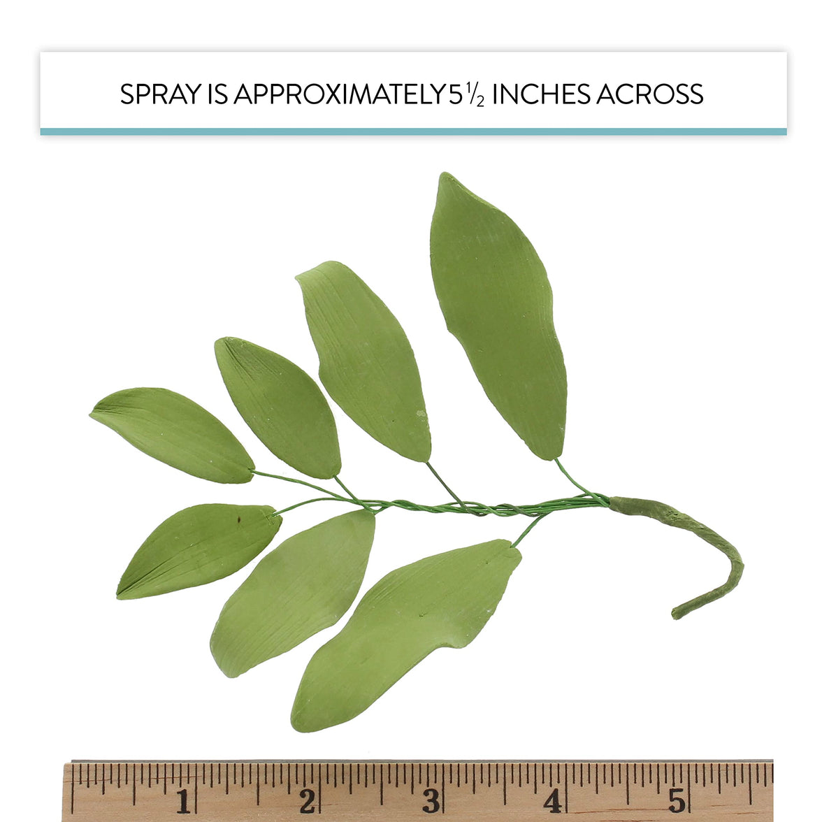 Alstroemeria Leaf  Spray  Cake Decoration by Chef Alan Tetreault, Global Sugar Art, 4 Count