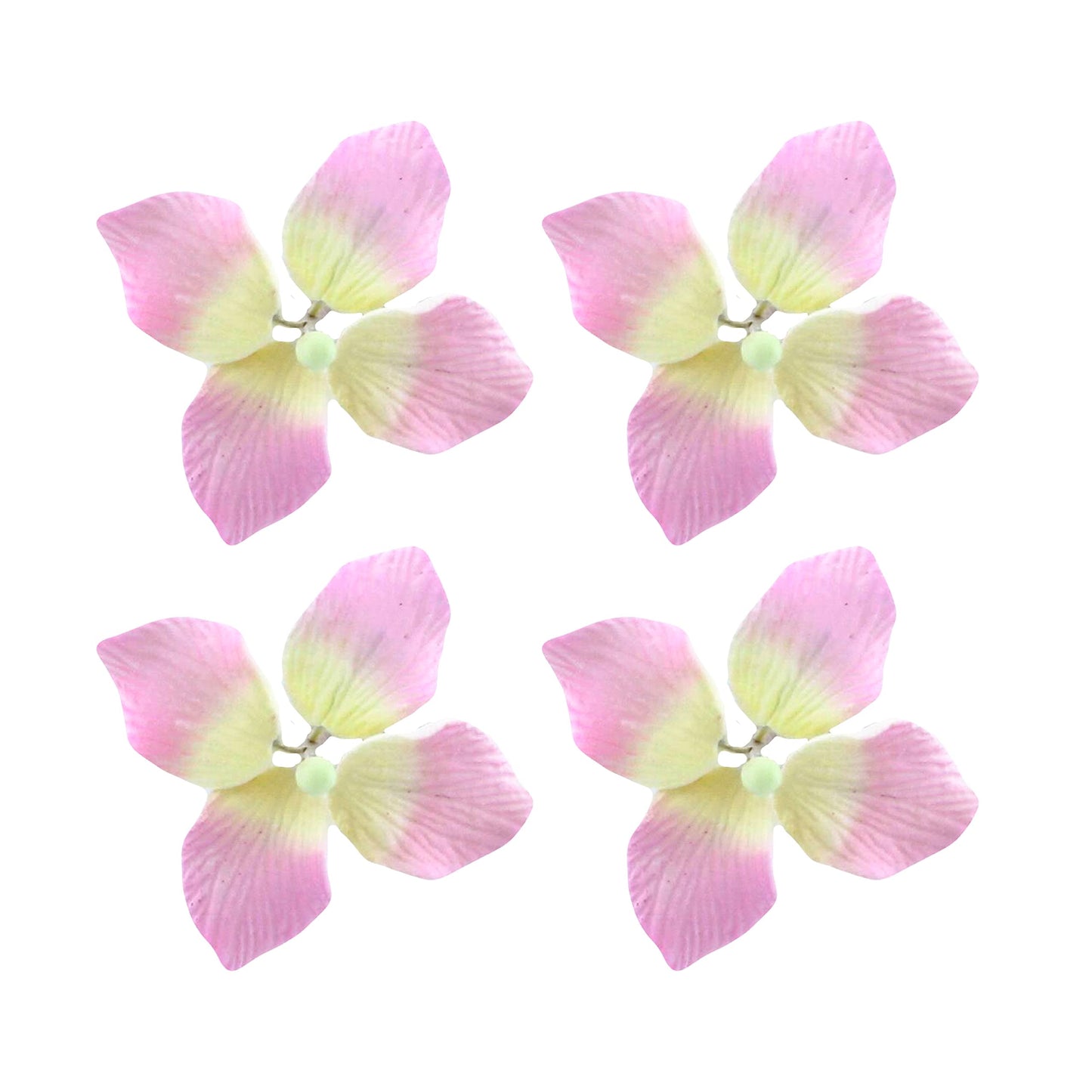 Pink Hydrangea Flowers, 1.5-inch, 24 Count