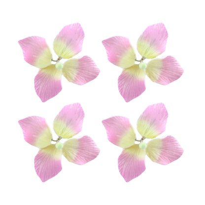 Pink Hydrangea Flowers, 1.5-inch, 24 Count