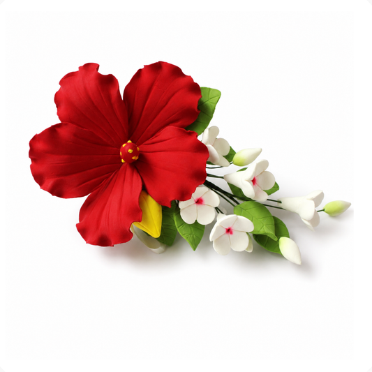 Red Hawaiian Hibiscus Spray