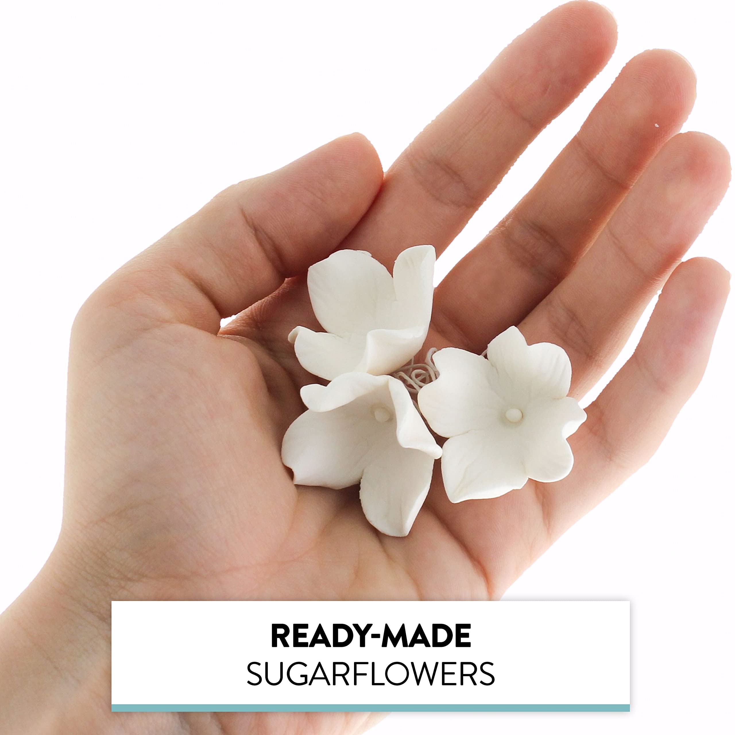 Global Sugar Art Sugar Hydrandea Blossoms Wired by Chef Alan Tetreault