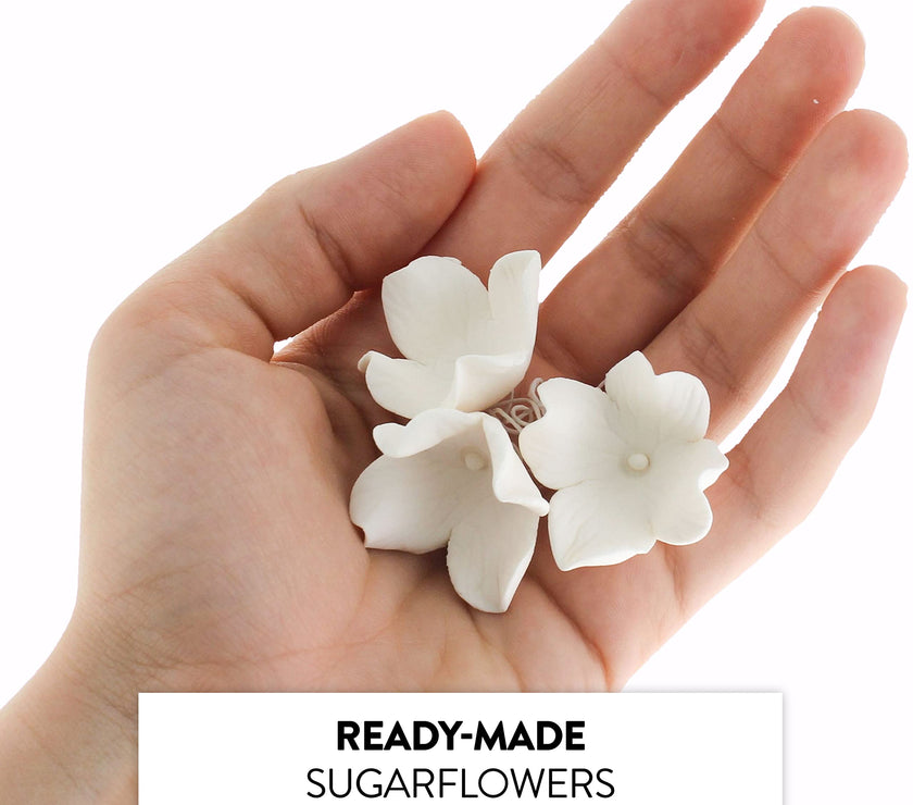 Global Sugar Art Sugar Hydrandea Blossoms Wired by Chef Alan Tetreault