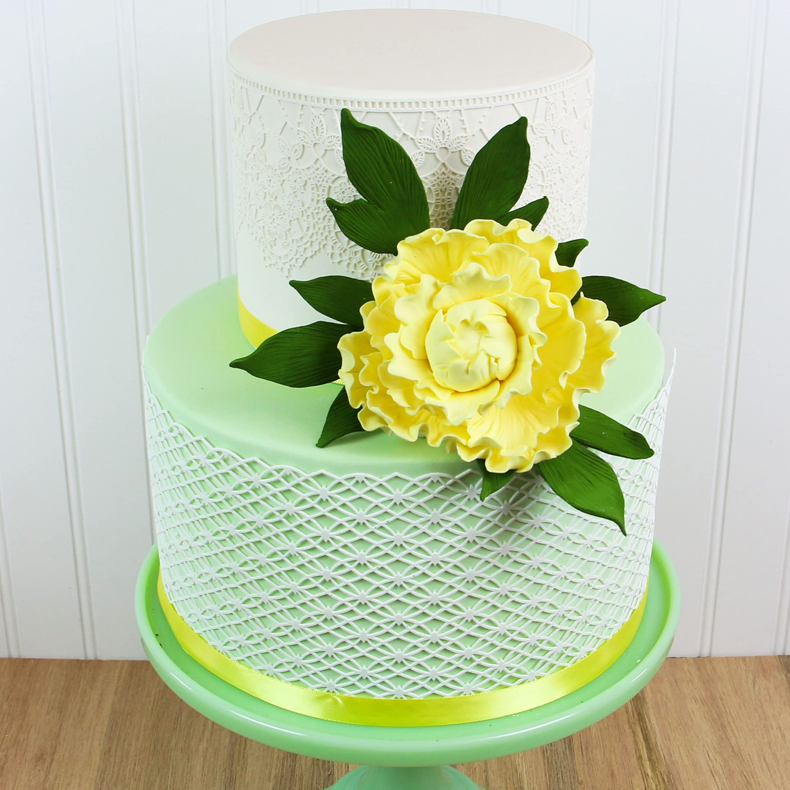 Premium Peony Sugar Flower by Global Sugar Art, Yellow