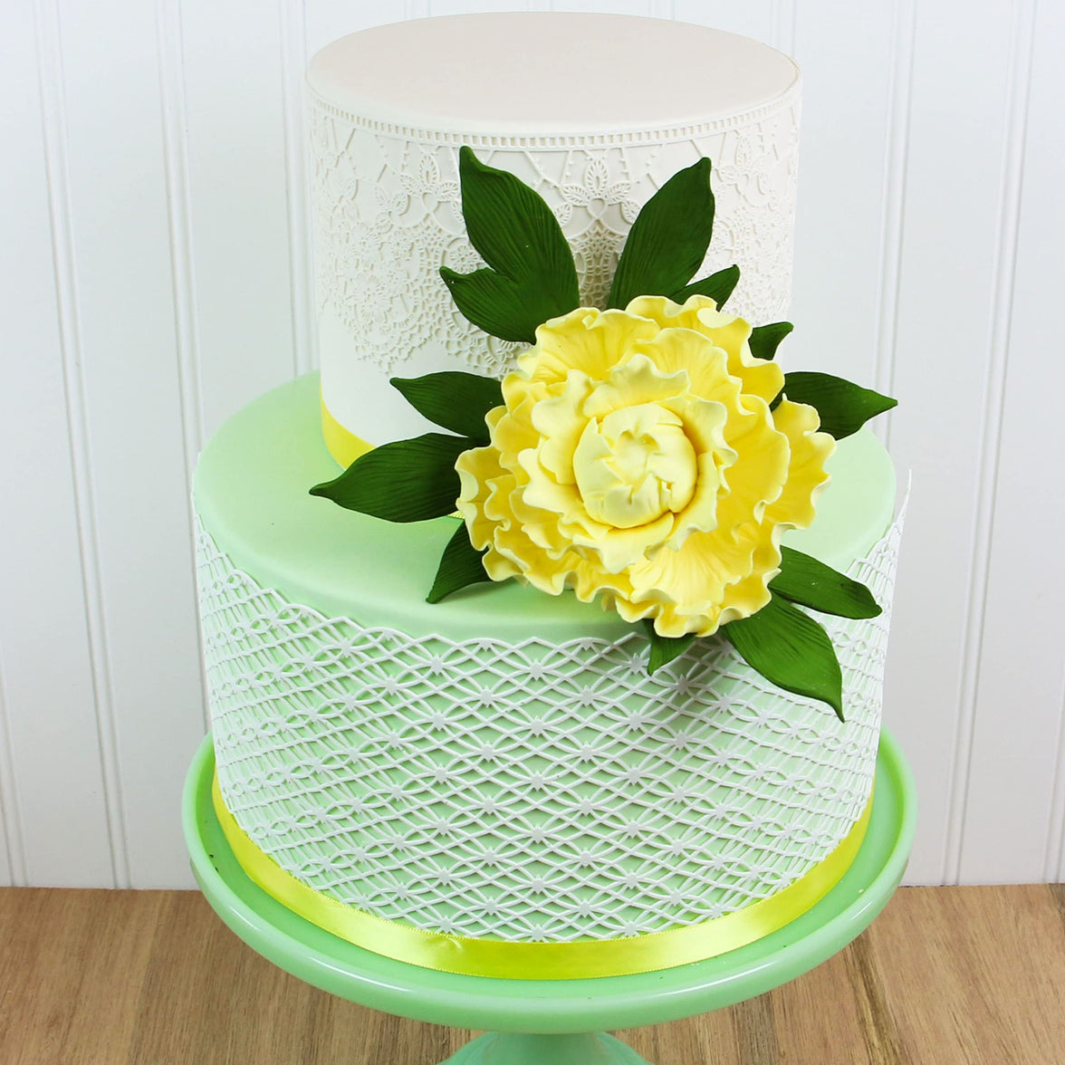 Premium Peony Sugar Flower by Global Sugar Art, Yellow