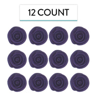Premium Edible Roses for Cakes and Cupcakes, Sweet Royal Icing Roses, by Global Sugar Art, Deep Violet