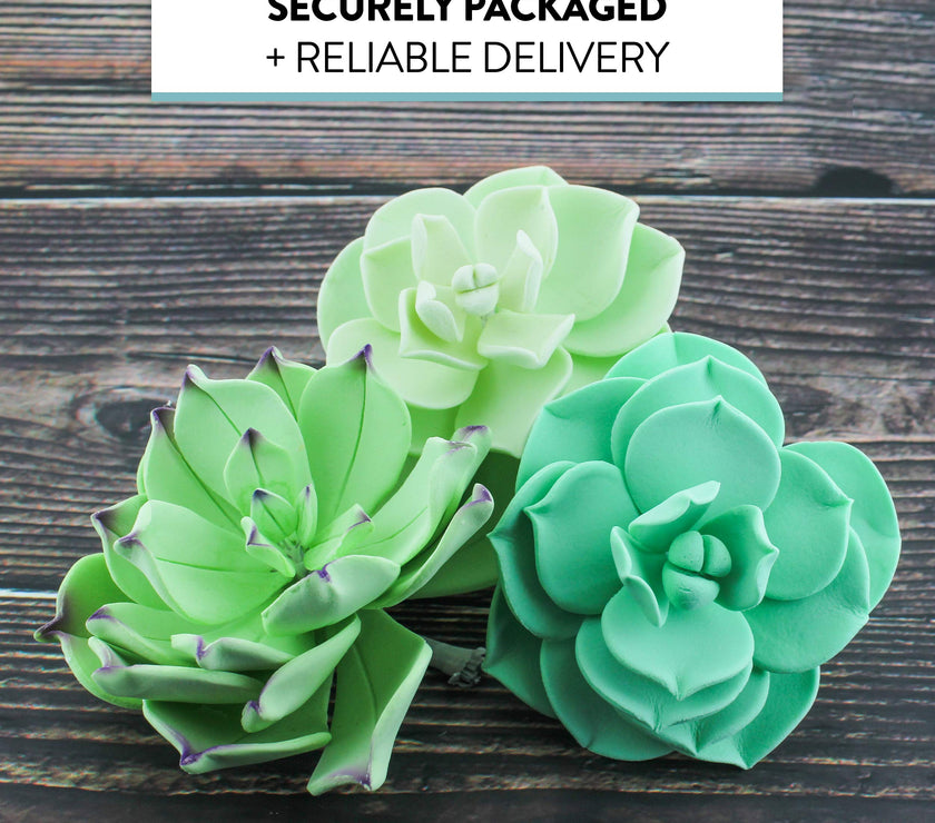 Global Sugar Art Succulents Sugar Cake Flowers, Garden Variety, by Chef Alan Tetreault