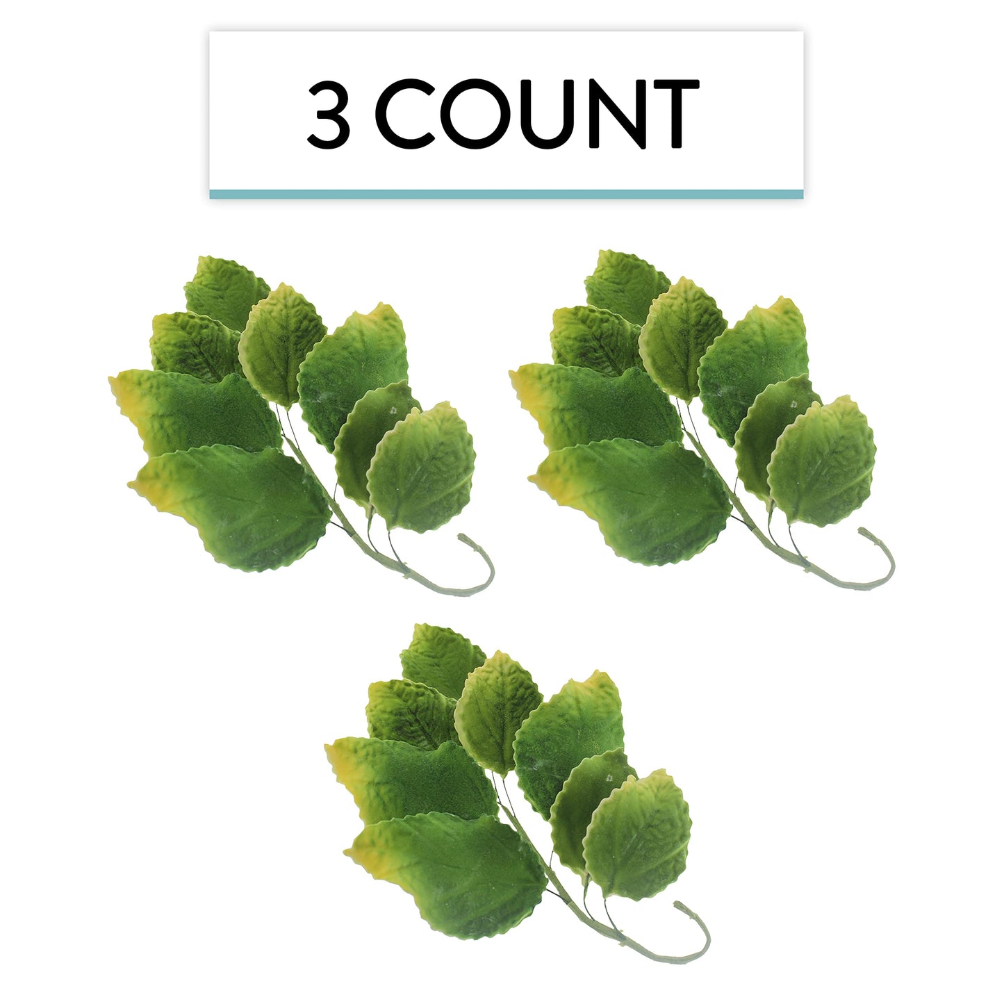 Rose Leaf Spray with Green Faded Tips