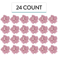 Global Sugar Art Blossom Sugar Cake Flowers with Pearl Stamens, Dusty Rose, by Chef Alan Tetreault