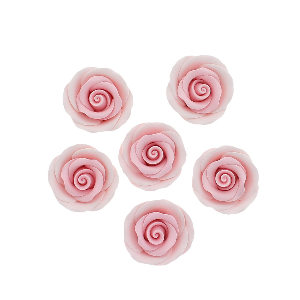 Premium Roses for Decorating Cakes and Cupcakes, by Global Sugar Art, Medium, Lavender Pink Yellow Peach