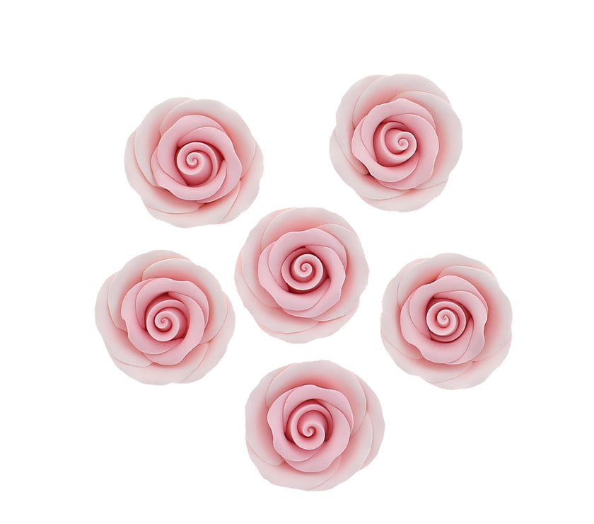 Premium Roses for Decorating Cakes and Cupcakes, by Global Sugar Art, Medium, Lavender Pink Yellow Peach