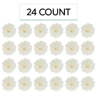 Global Sugar Art Blossom Sugar Wedding Cake Flowers with Pearl Stamens, White, by Chef Alan Tetreault