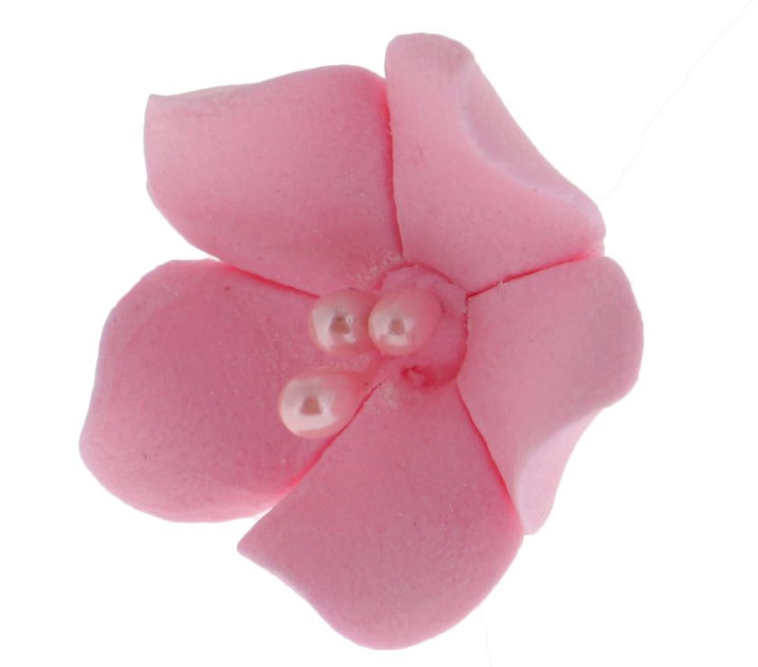 Global Sugar Art Blossom Sugar Cake Flowers with Pearl Stamens, Pink, by Chef Alan Tetreault
