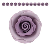 Premium Roses for Decorating Cakes and Cupcakes, by Global Sugar Art, Medium, Lavender Pink Yellow Peach