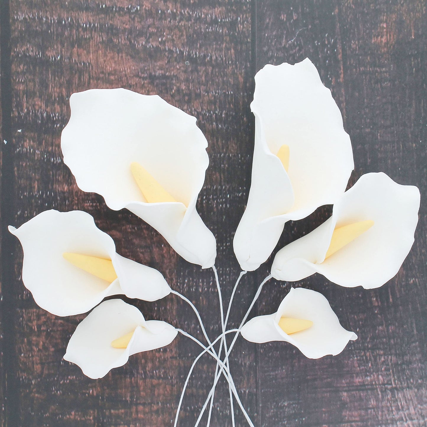 Calla Lily, Wired, Assorted Sizes, 6 Count