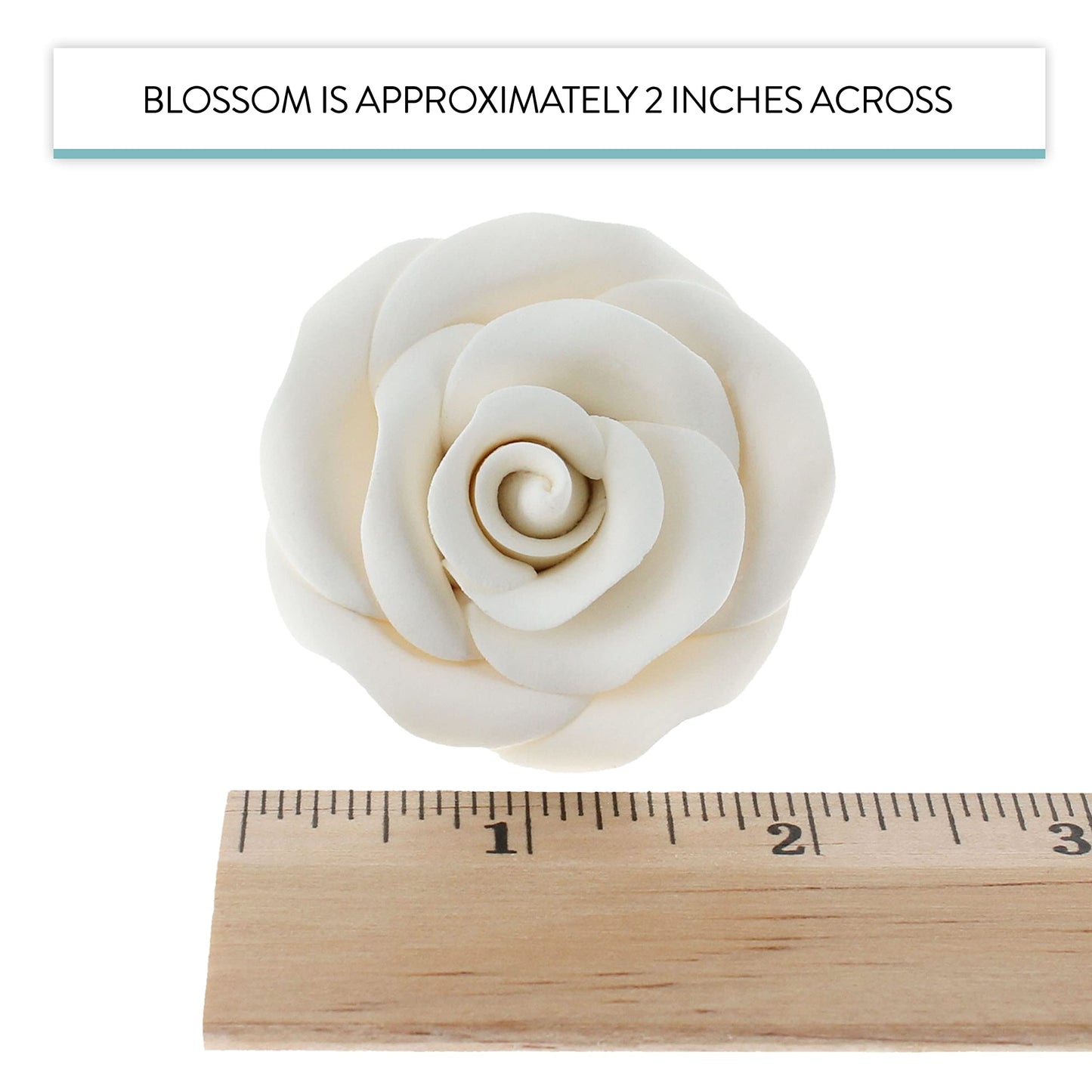 White Roses Unwired, 2-inch, 12 Count