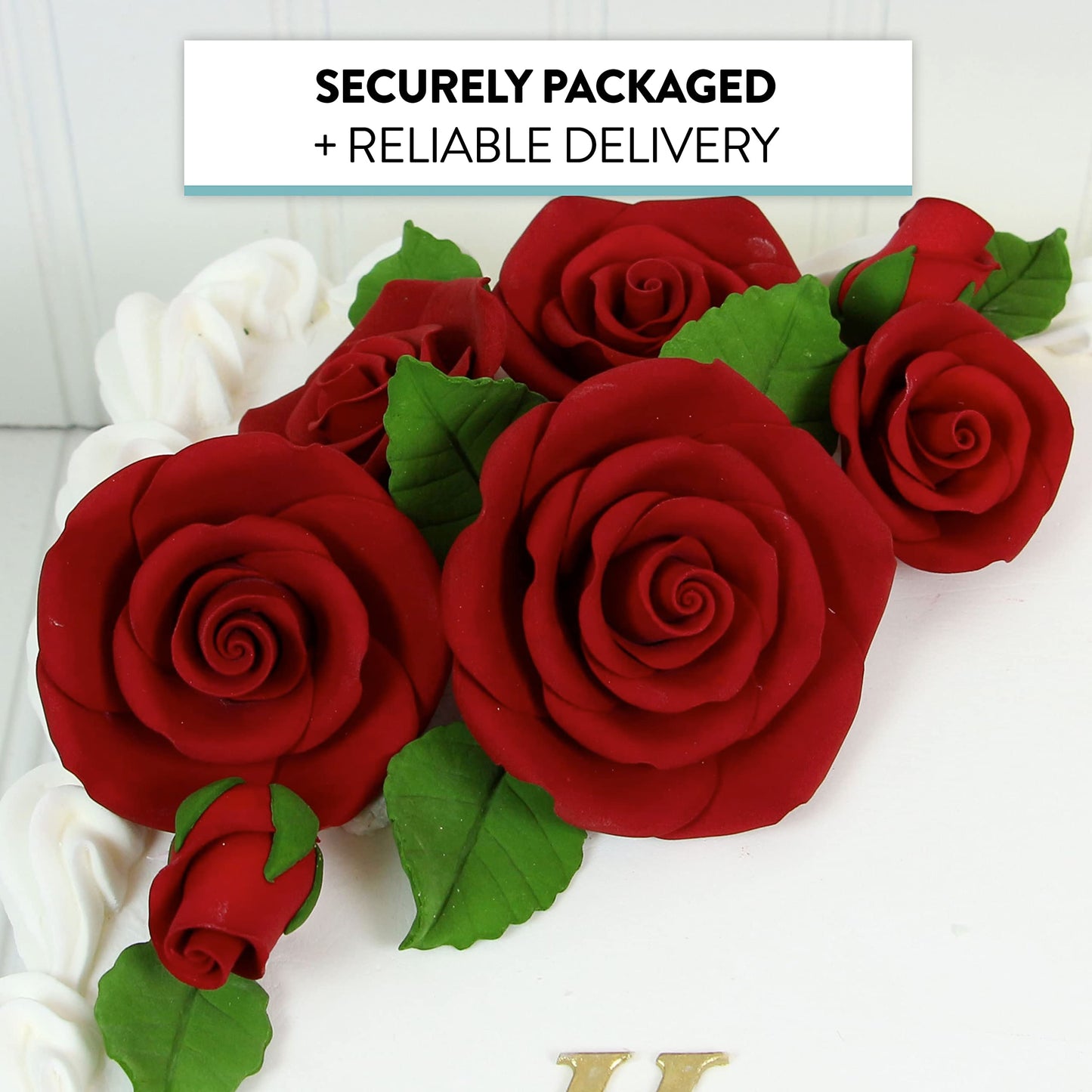 Red Rose & Leaf Kit, Assorted Sizes, 65-Piece Set