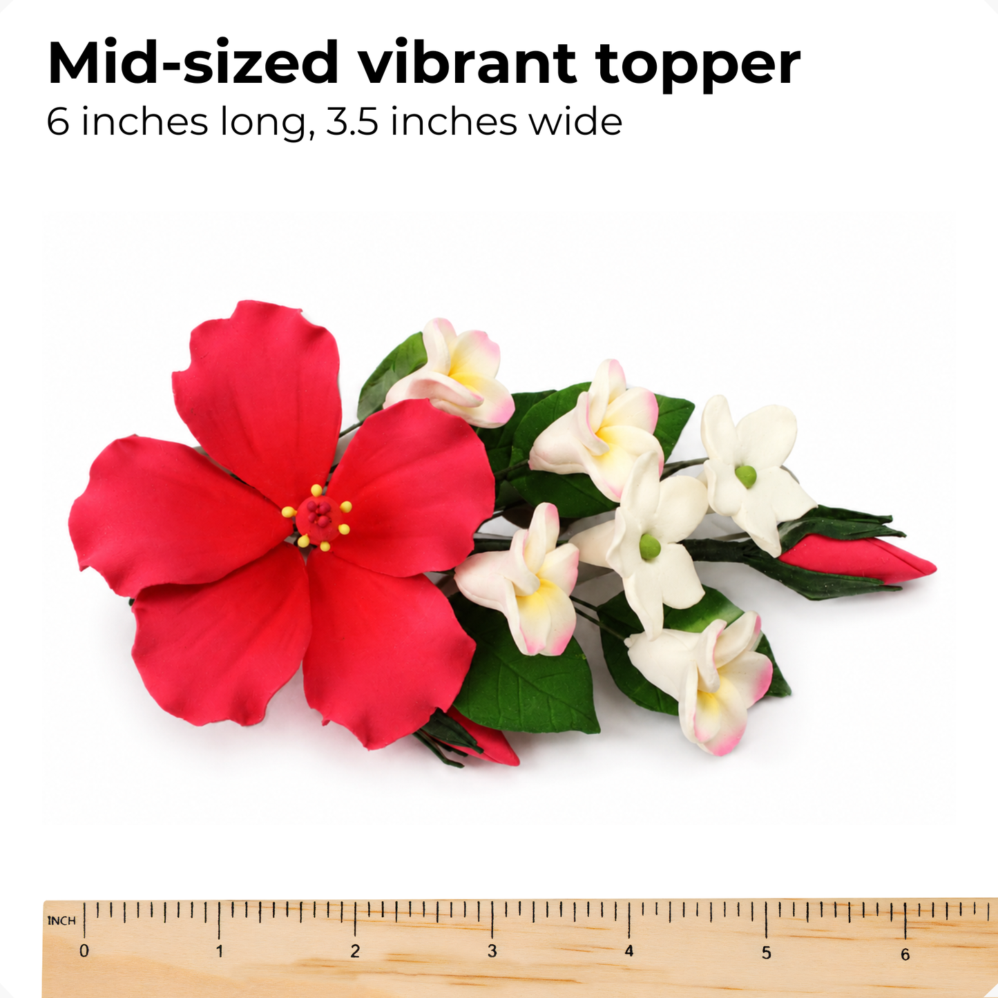 Pink Tropical Hibiscus Plumeria Spray