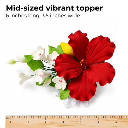 Red Hawaiian Hibiscus Spray