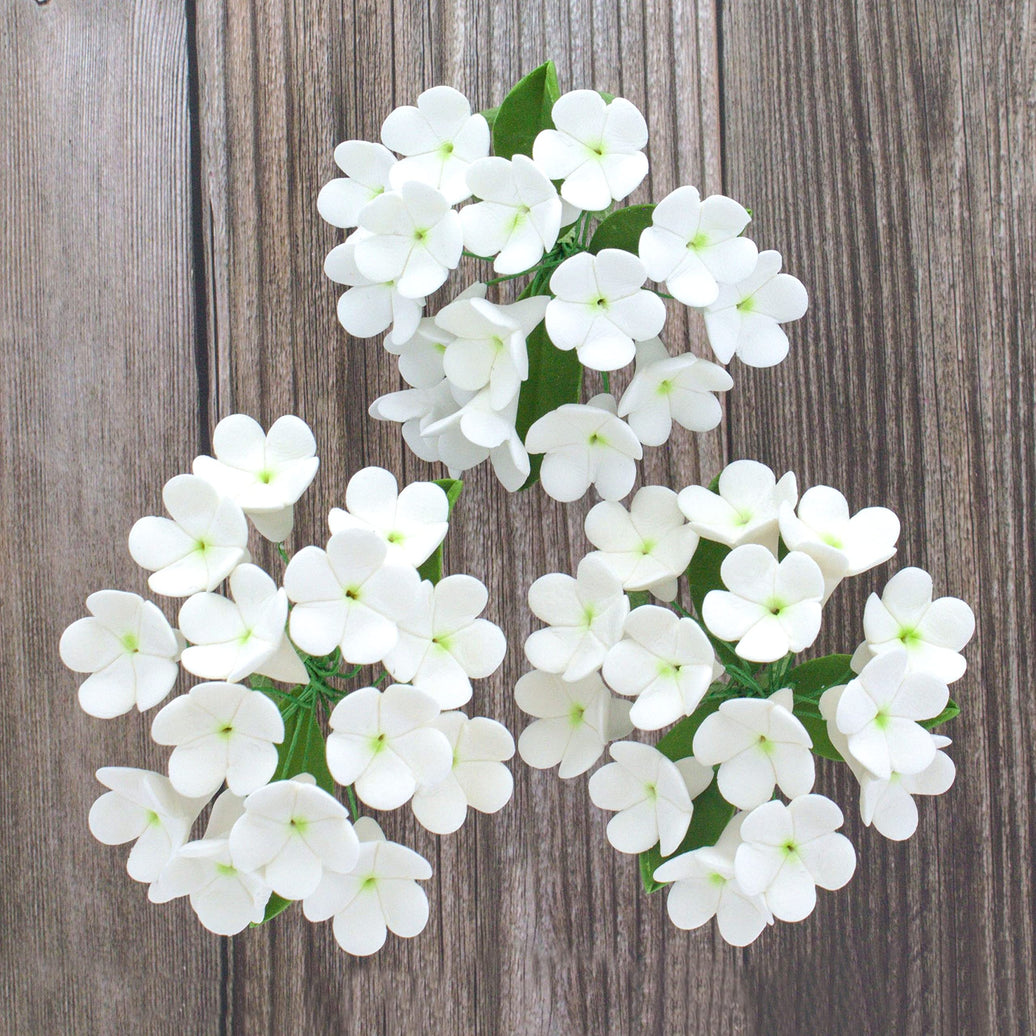 Stephanotis Spray Sugar Cake Flowers, by Global Sugar Art, White