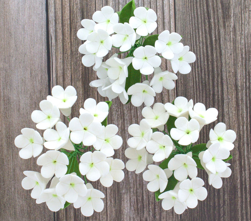 Stephanotis Spray Sugar Cake Flowers, by Global Sugar Art, White