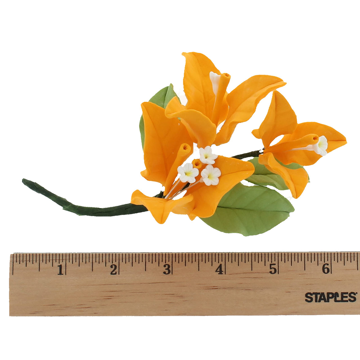 Bougainvillea Sugar Cake Flowers, Tropical Cake Decorations, by Global Sugar Art, Golden Yellow